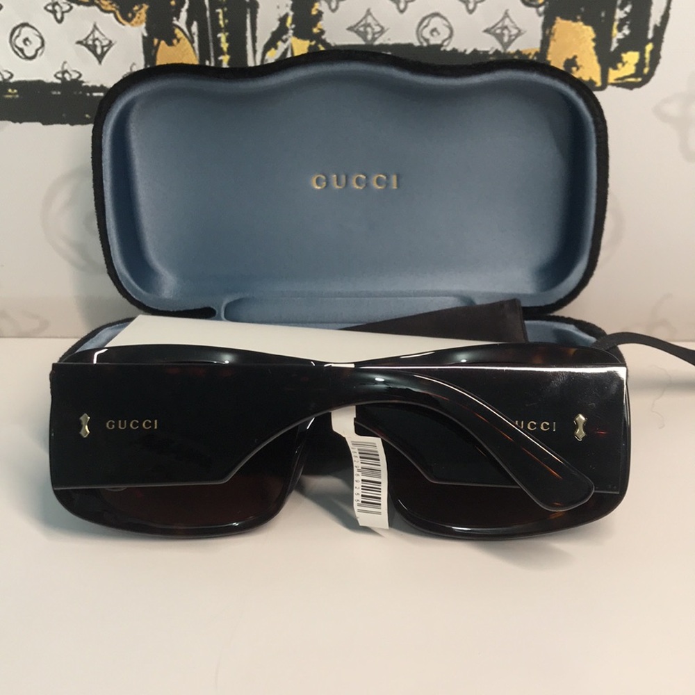 New Authentic Gucci Tortoiseshell Sunglasses GG1080s 002 - Picture 13 of 15